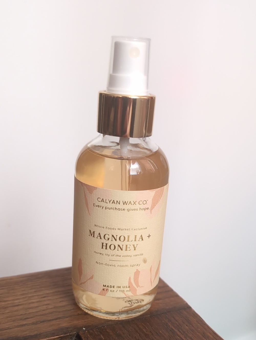 Calyan Wax Co Magnolia And Honey Non-toxic Room Spray 4 FL Oz Spring 🌱